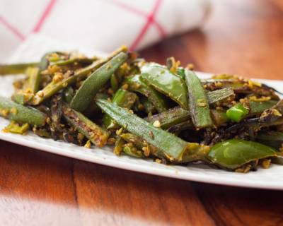 Bhindi & Capsicum Sabzi Recipe