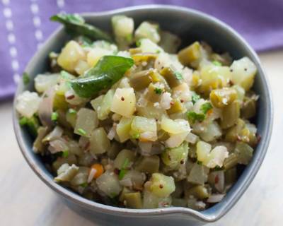 Chow Chow And Beans Poriyal Recipe 