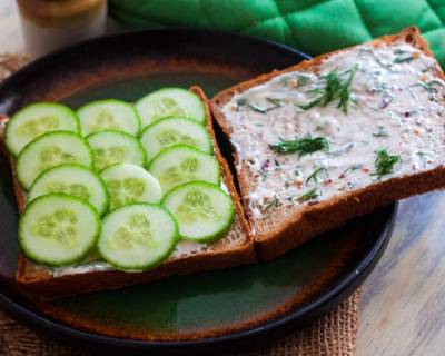 Cucumber Sandwich With Yogurt Dill Spread Recipe 