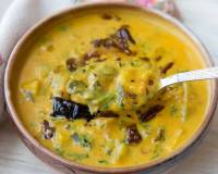 Dahi Turai Ki Sabzi Recipe (Ridge Gourd Simmered In Yogurt Curry Recipe)