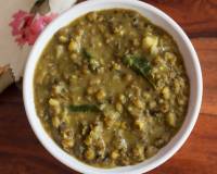 Green Moong Dal Kootu with Raw Banana Peel Recipe 