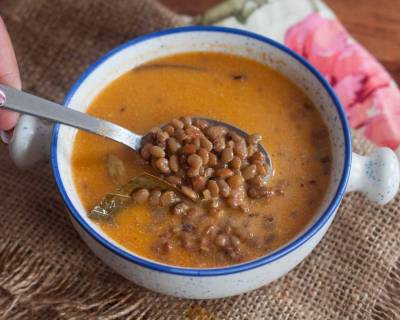 Himachal Pahari Style Teliah Mah Recipe (Brown Horse Gram Curry) 