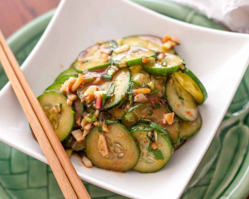 Hunan Style Smacked Cucumber Pickles Recipe 