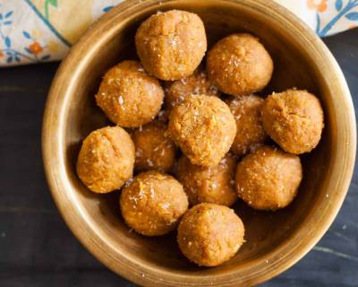 Karnataka Style Hurigadale Tambittu Recipe - Gram Flour Ladoo