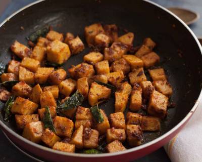 Kerala Style Chena Mezhukkupuratty Recipe - Yam Stir Fry