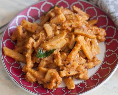 Kongunadu Style Senai Kilangu Masala Recipe - Yam in Spicy Gravy