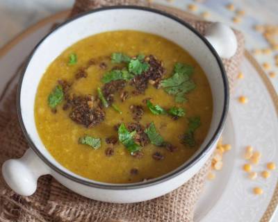 Maharashtrian Ambat Goda Dal Recipe 