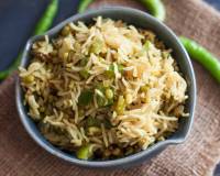 Maharashtrian Green Moong Bhat Recipe - Sprouted Green Moong Pulao