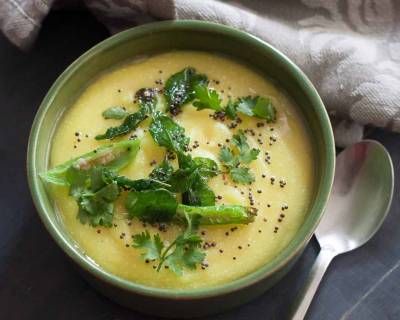 Maharashtrian Tandulachi Ukad Recipe - Rice Flour And Buttermilk Porridge