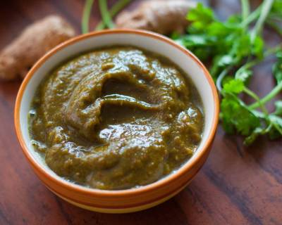 Malabar Style Dates Coriander Chutney Recipe 
