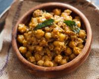 Mangalorean Style Sonay Sukka Recipe - Dry Chickpea Stir Fry 