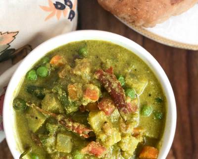 Mixed Vegetable Sagu Recipe - Karnataka Style Vegetable Kurma Recipe