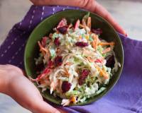 Napa Cabbage Coleslaw with Greek Yogurt Recipe 