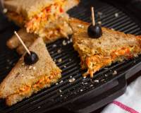 Oats Carrot Bell Peppers Mayo Sandwich Recipe