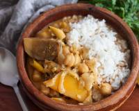 One Pot Chickpea And Brinjal Curry Recipe