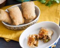 Oven Crisped Burritos with Shredded Chicken Recipe 