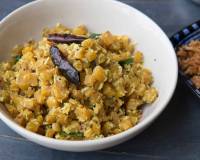 South Indian Style Vazhaithandu Poriyal Recipe - Banana Stem Curry with No Onion and No Garlic