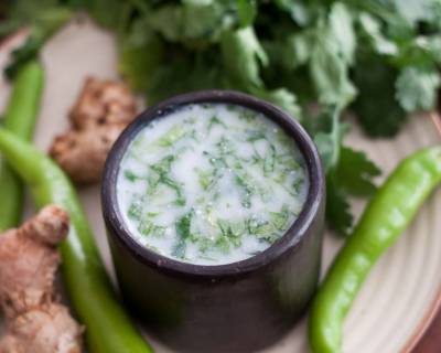 Spiced Buttermilk With Coriander And Ginger Recipe