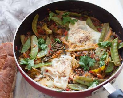 Spinach & Broad Bean Shakshuka Recipe