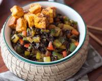 Stir Fried Wild Rice with Peri Peri Tofu Recipe 