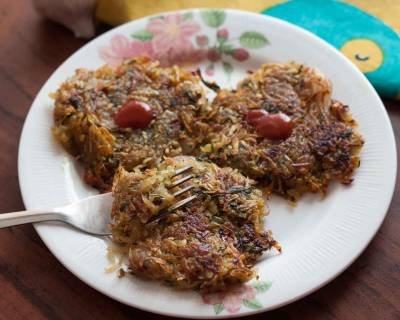 Sweet Potato & Spinach Hash brown Recipe 