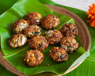 Tamil Nadu Style Dal Masala Vada with Cabbage Recipe  