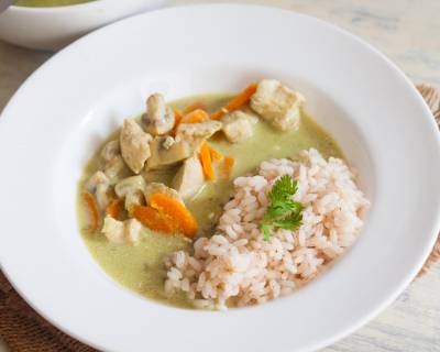 Thai Green Curry with Chicken & Red Rice Recipe