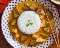 Thai Red Curry with Chicken and Brinjal Recipe