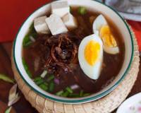 Thai Style Khao Tom Recipe (Black Rice Clear Soup Recipe) 