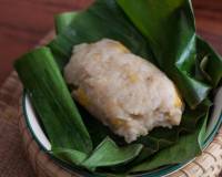 Thai Style Sweet Khao Tom Recipe (Coconut Sticky Rice Stuffed with Banana and Steamed)