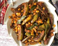 Andhra Vankaya Fry Recipe With Peanuts - Brinjal Peanut Sabzi