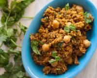 काबुली चना वेगन करीड राइस रेसिपी - Vegan Curried Rice With Chickpeas Recipe
