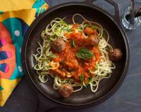 Zucchini Zoodles with mushroom Meatball Recipe