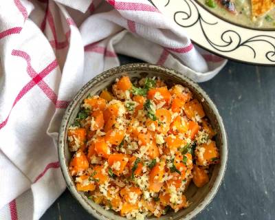 Maharashtrian Style Gajarachi Koshimbir Recipe -Carrot Salad