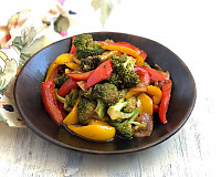 Broccoli Salad Recipe with Roasted Onion & Peppers