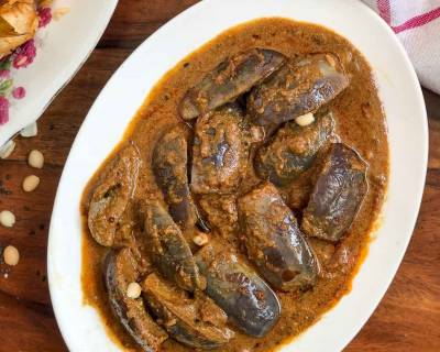 Chettinad Kathirikai Chops Recipe - Brinjal Curry for Biryani