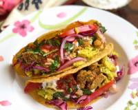 Chicken Tikka Taco Recipe Topped With Cheesy Garlic Mayo