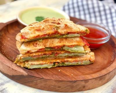 Classic Grilled Tomato Cucumber Chutney Sandwich Recipe