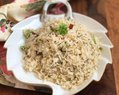 Herbed Butter Rice Recipe With Rosemary & Thyme