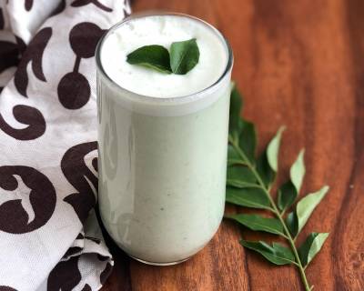 Curry Leaves Buttermilk Recipe - Curry Patta Chaas Recipe