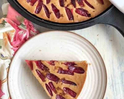 Delicious Skillet Plum Cake Recipe 