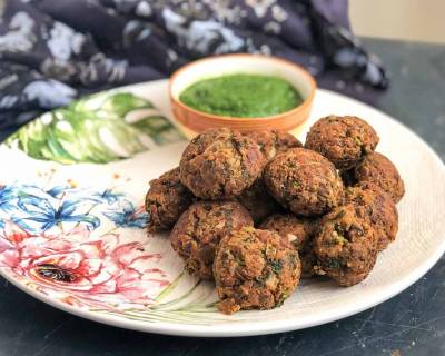 Healthy Kala Chana Pakora Recipe - Black Chickpea Pakora 