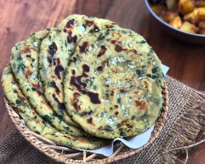 Jowar Garlic Naan Recipe- Healthy Sorghum Naan 