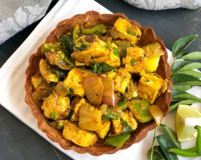 Spicy Lemon Chilli Paneer Tart With Curry Leaves Recipe 