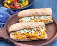 Delicious & Cheesy Spaghetti Sandwich Recipe