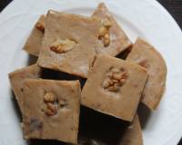 Walnut Burfi Recipe - Akhrot Barfi