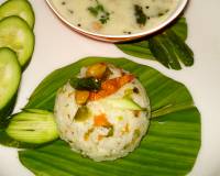 Makhana Moongphali Kadhi With Samvat Rice Recipe