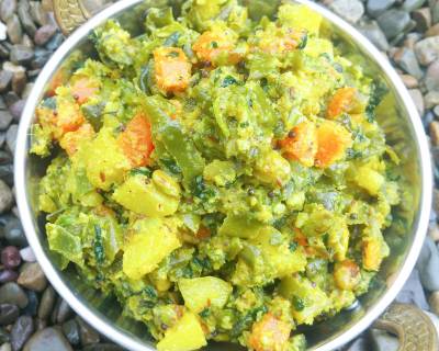 Mixed Vegetable Koora Recipe - Mixed Vegetable Poriyal 
