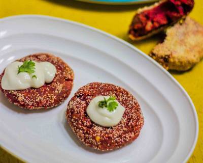 Beetroot And Chickpea Kebab/Tikki Recipe - Evening Snack