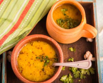 Dal Shorba Recipe - Indian Style Lentil Soup